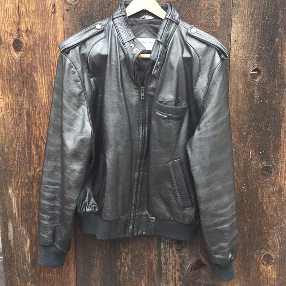 SOLD! 80s Members Only Blk Leather Racer Jacket - Picture 2 of 9